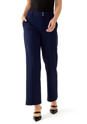 Women's Straight Leg Button Front Pants