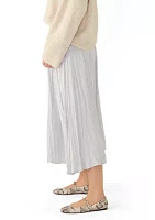 Women's Pleated Pull On Midi Skirt