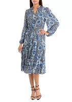 Women's Printed Midi Dress