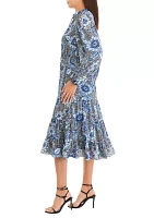 Women's Printed Midi Dress