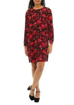 Women's Long Sleeve Floral Print Dress