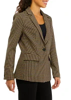 Petite Plaid Blazer