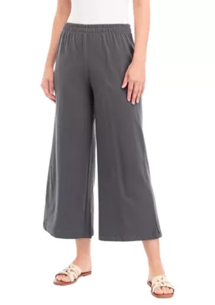 Women's Wide Leg Jersey Pants