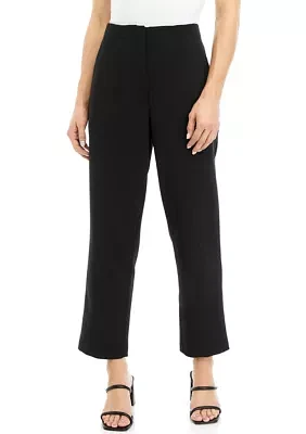 Women's Straight Leg Woven Ankle Pants