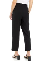 Women's Straight Leg Woven Ankle Pants