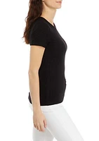 Women's Ribbed Knit T-Shirt