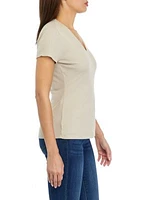 Women's Solid Knit T-Shirt