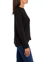 Women's Long Sleeve Scuba Crew Neck Sweatshirt