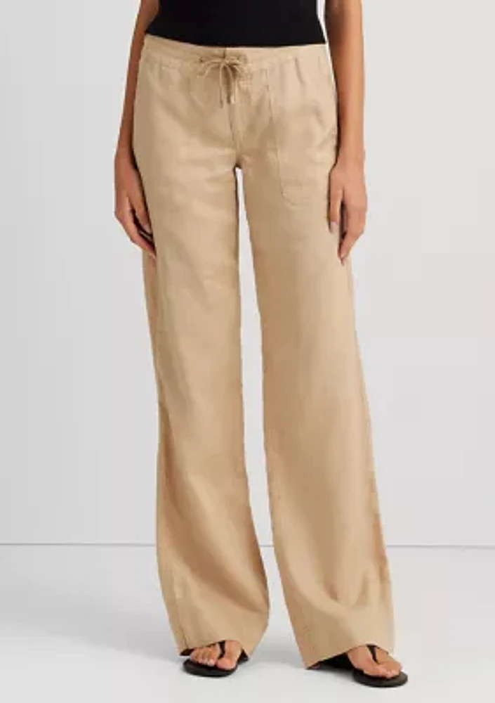 Linen Wide-Leg Pant