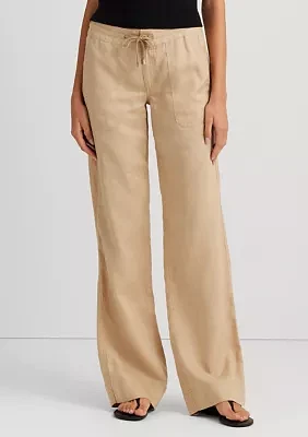 Linen Wide-Leg Pant