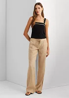 Linen Wide-Leg Pant