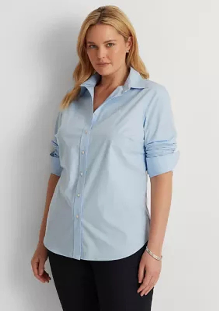 Plus Easy Care Cotton Shirt