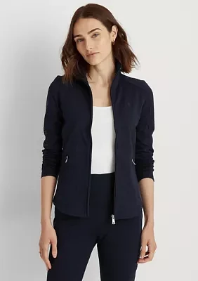 Stretch Cotton Full-Zip Jacket