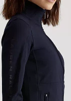 Stretch Cotton Full-Zip Jacket