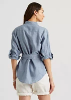 Belted Linen Shirt