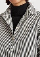 Petite Striped Easy Care Cotton Shirt