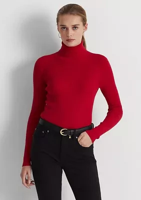 Petite Ribbed Turtleneck Sweater