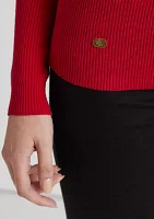 Petite Ribbed Turtleneck Sweater