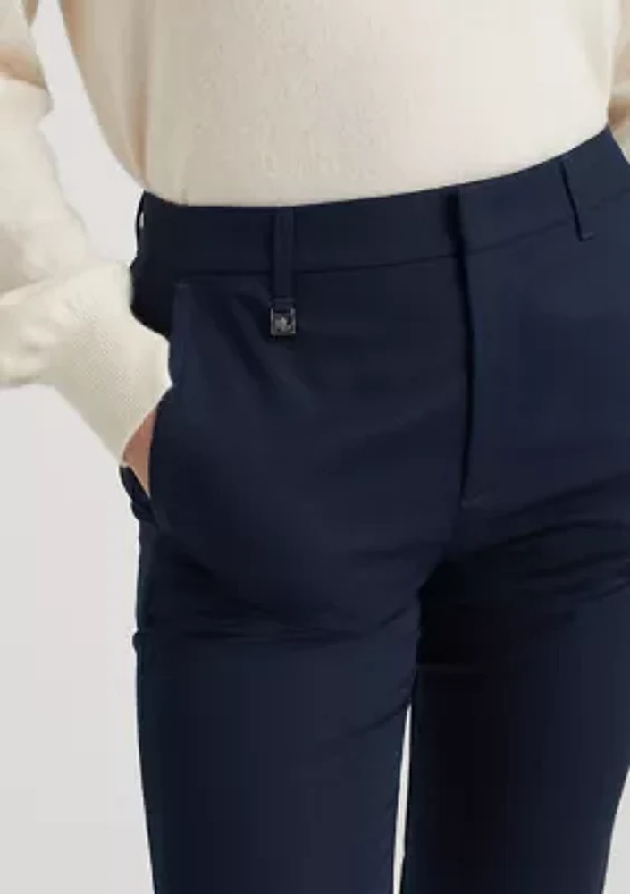 Petite Stretch-Cotton-Blend Pants