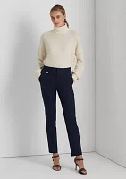 Petite Stretch-Cotton-Blend Pants