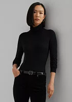 Women's Silk-Blend Turtleneck Sweater