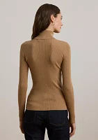 Ribbed Turtleneck Sweater