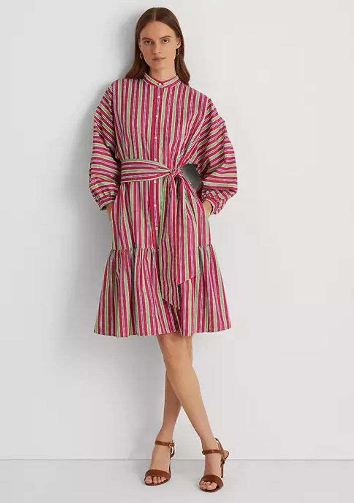 Belk Striped Cotton Broadcloth Shirtdress | The Summit