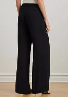 Double-Faced Georgette Wide-Leg Pants