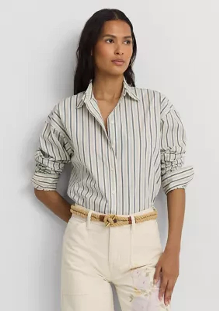 Striped Cotton Broadcloth Shirt