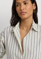 Striped Cotton Broadcloth Shirt