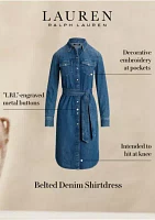 Belted Denim Shirt Dress