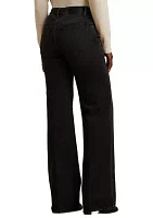 Mid Rise Wide Leg Jeans