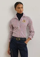 Women's Relaxed Fit Striped Broadcloth Shirt