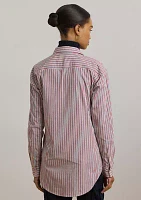 Women's Relaxed Fit Striped Broadcloth Shirt