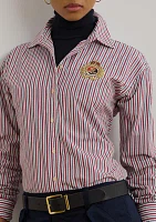 Women's Relaxed Fit Striped Broadcloth Shirt