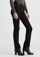 Petite Mid Rise Straight Jeans