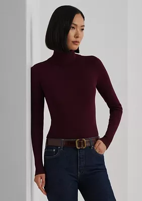 Petite Ribbed Turtleneck Sweater