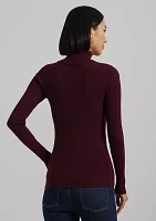 Petite Ribbed Turtleneck Sweater