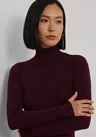 Petite Ribbed Turtleneck Sweater