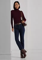 Petite Ribbed Turtleneck Sweater