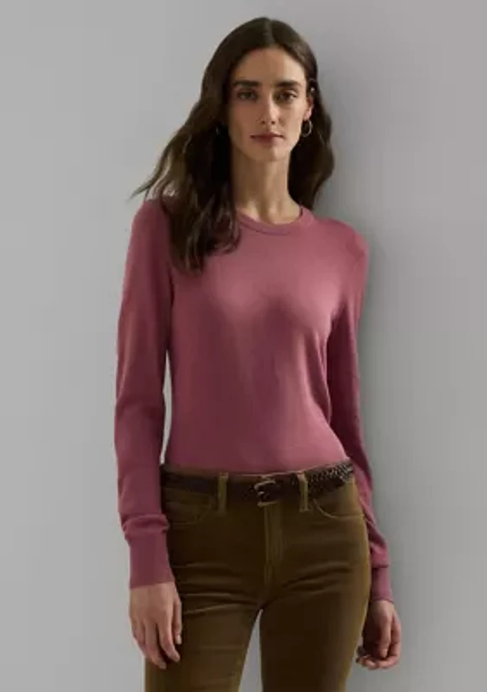 Petite Cotton-Blend Sweater