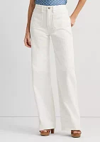 Petite High Rise Wide Leg Jeans