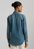 Petite Relaxed Fit Denim Shirt