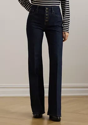 Petite High-Rise Flare Jeans