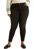 Plus High Rise Skinny Ankle Jeans