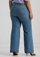 Plus High Rise Flare Jeans