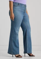 Plus High Rise Flare Jeans