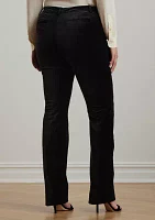 Plus High Rise Stretch Velvet Boot Trousers