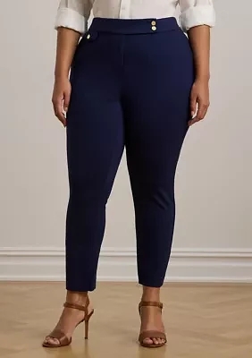 Plus Ponte Ankle Pants