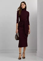 Women's Tie-Front Turtleneck Dress